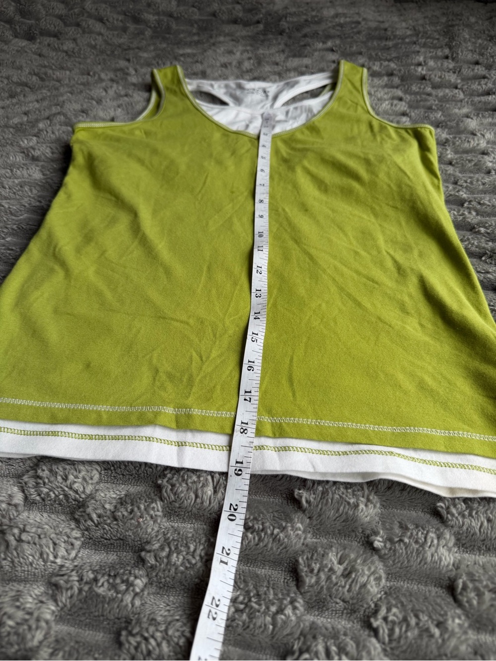Green Layered Tank Top Racerback - Picture 5 of 5